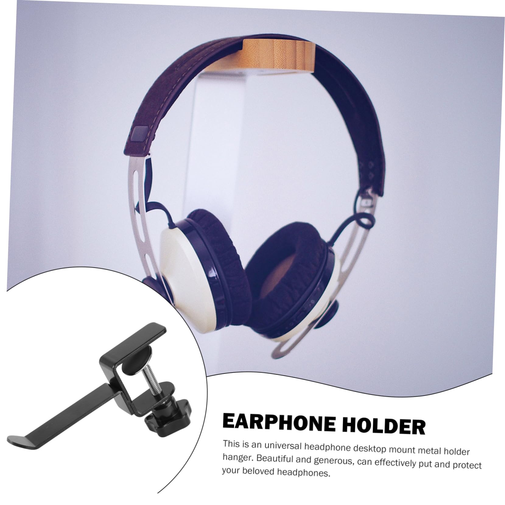 Artibetter 3-Pack Headphone Stand Holder - Adjustable Headset Hook Mount for Desk, Wall, or Gaming Setup - Perfect for Home Office, Studio & Workspace Organization