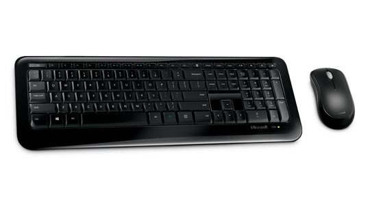 Microsoft Wireless Desktop 850 Keyboard and Mouse Combo - 128 Bit AES Encryption, English Layout (Brand New) - Perfect for Home Office, Gaming & Productivity
