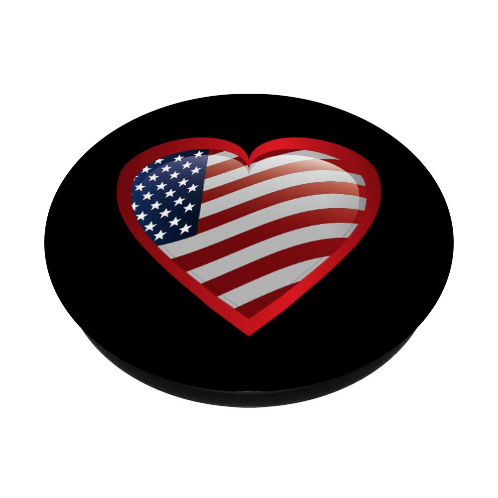 USA Flag PopSockets Swappable PopGrip - Patriotic Phone Grip & Stand - Perfect for iPhone, Samsung & Smartphones - Great Gift for 4th of July, Veterans Day & American Pride