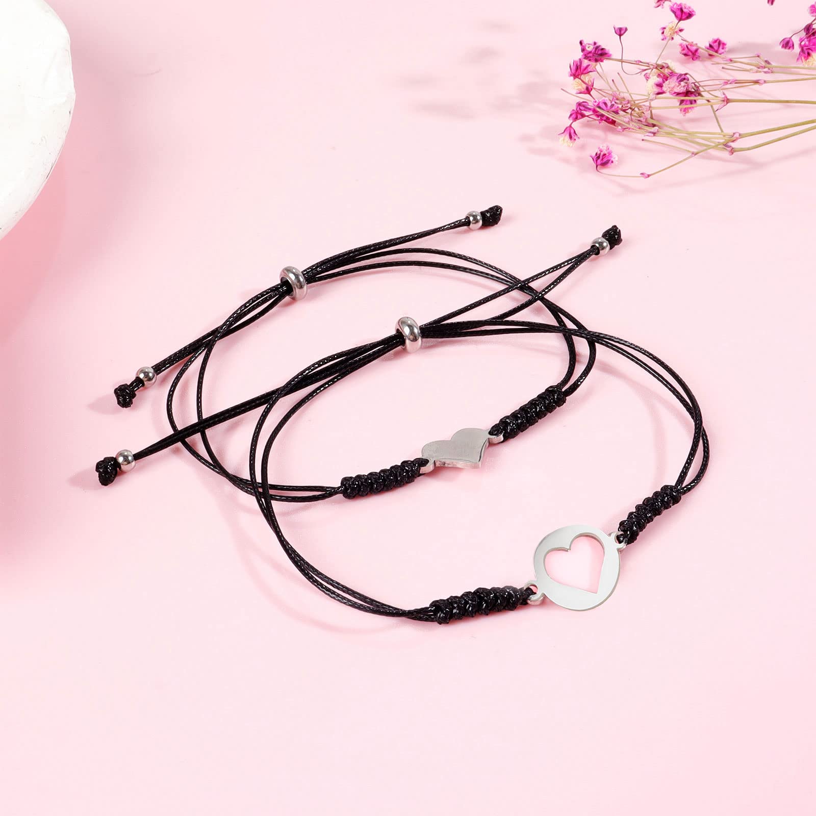Stylish Matching Mother Daughter Bracelet Set - Perfect Christmas Gift for Mom & Daughter - Stocking Stuffer Idea for Women - Elegant Jewelry for Family Bonding & Special Occasions