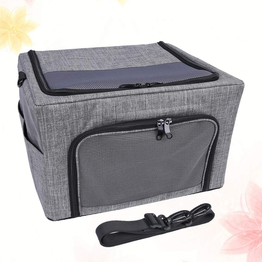 POPETPOP Breathable Mesh Pet Carrier Bag for Dogs & Cats - Lightweight Outdoor Hiking Backpack, Travel-Friendly Puppy & Kitten Carrier - Perfect for Camping, Hiking, Beach Trips and Vet Visits