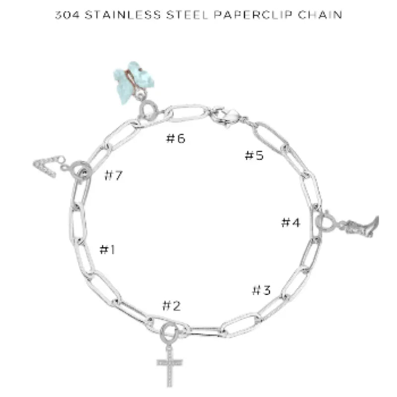 Charm Bracelet with Assorted Charms - Elegant Adjustable Jewelry for Women & Girls - Perfect for Gifts, Parties & Everyday Wear
