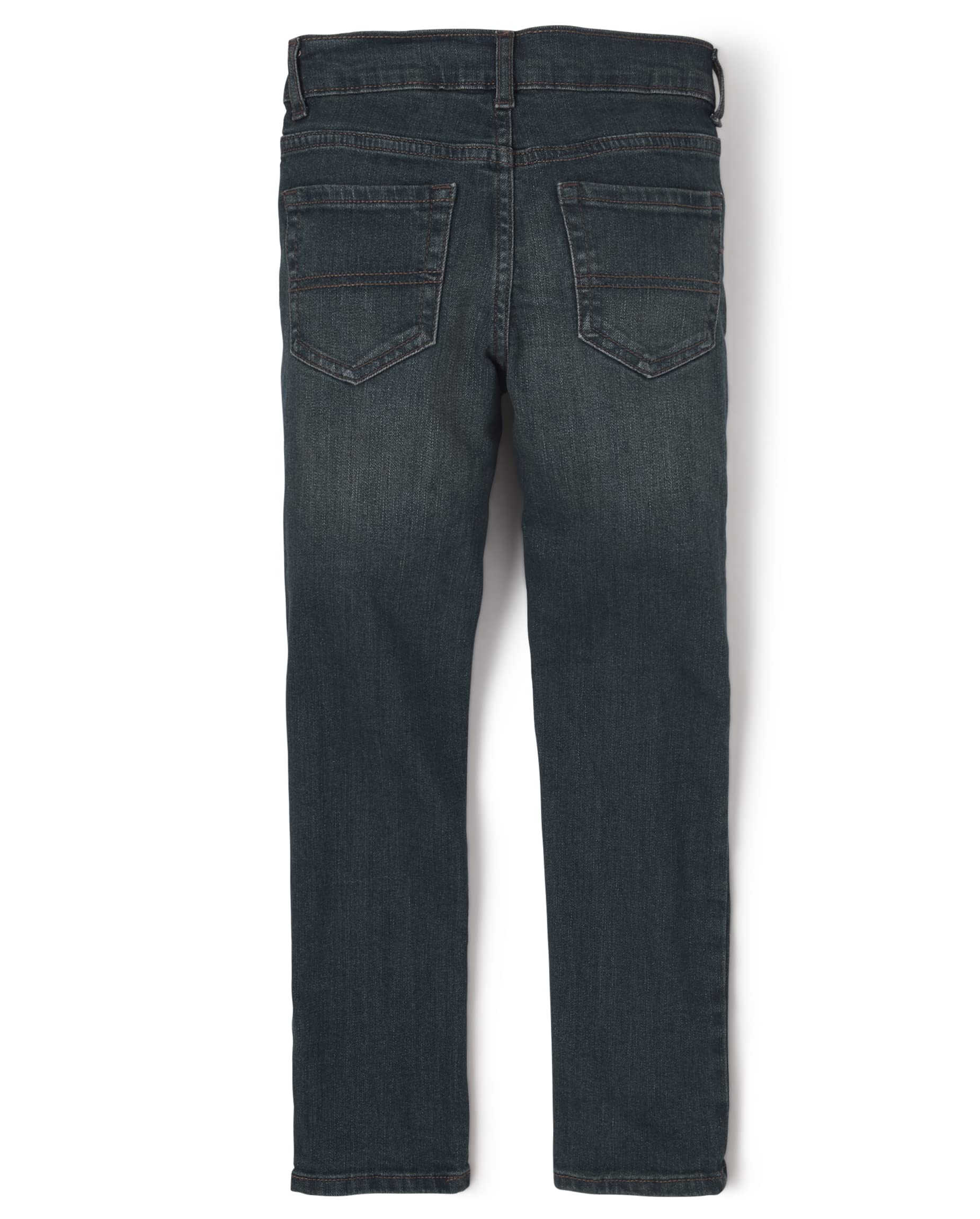The Children's Place Boys' Stretch Straight Leg Jeans - Comfortable Kids Denim Pants for School, Play & Everyday Wear