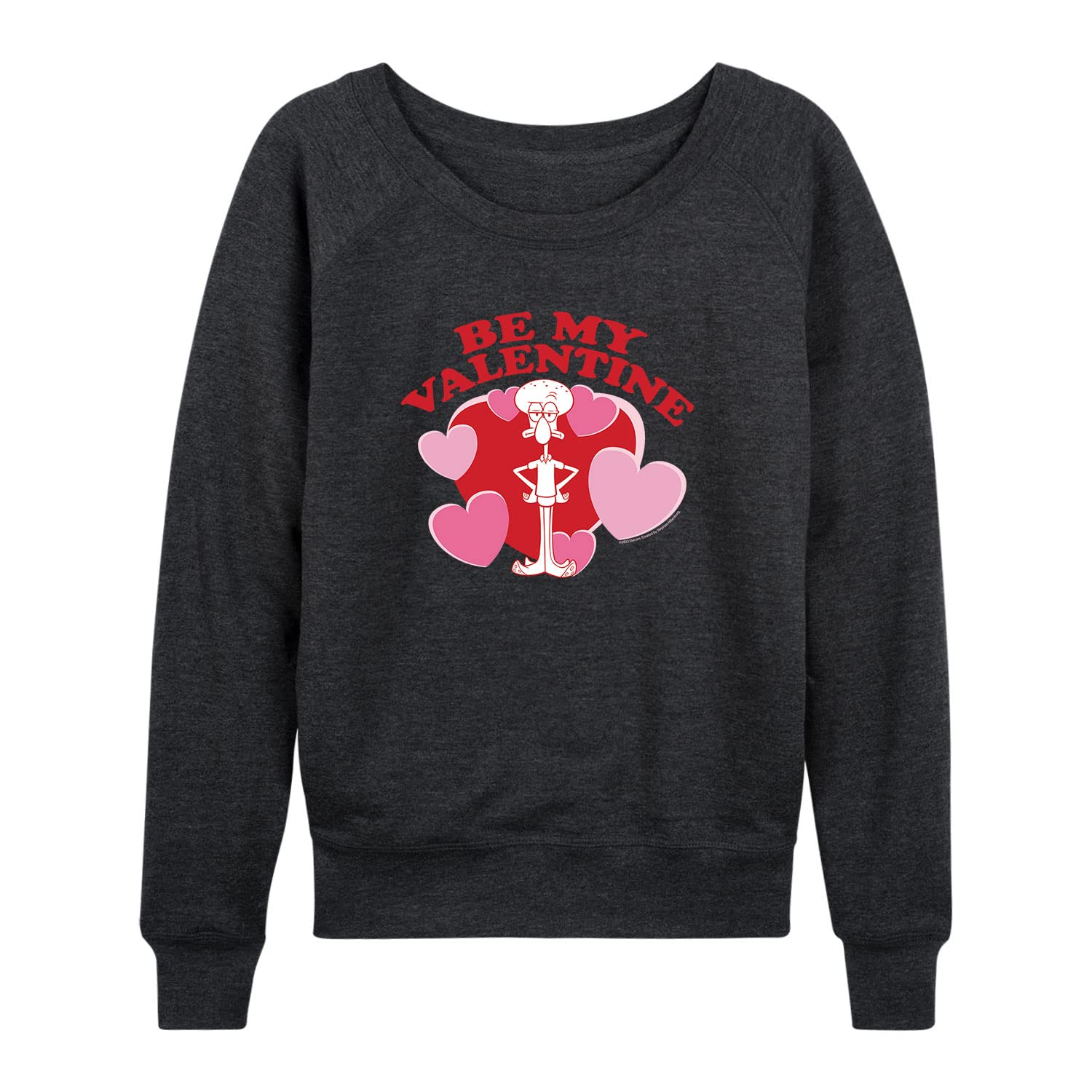 HYBRID APPAREL SpongeBob SquarePants Heartbreaker Women's Lightweight French Terry Pullover Hoodie - Soft Casual Sweatshirt for Fans, Lounge Wear, Street Fashion