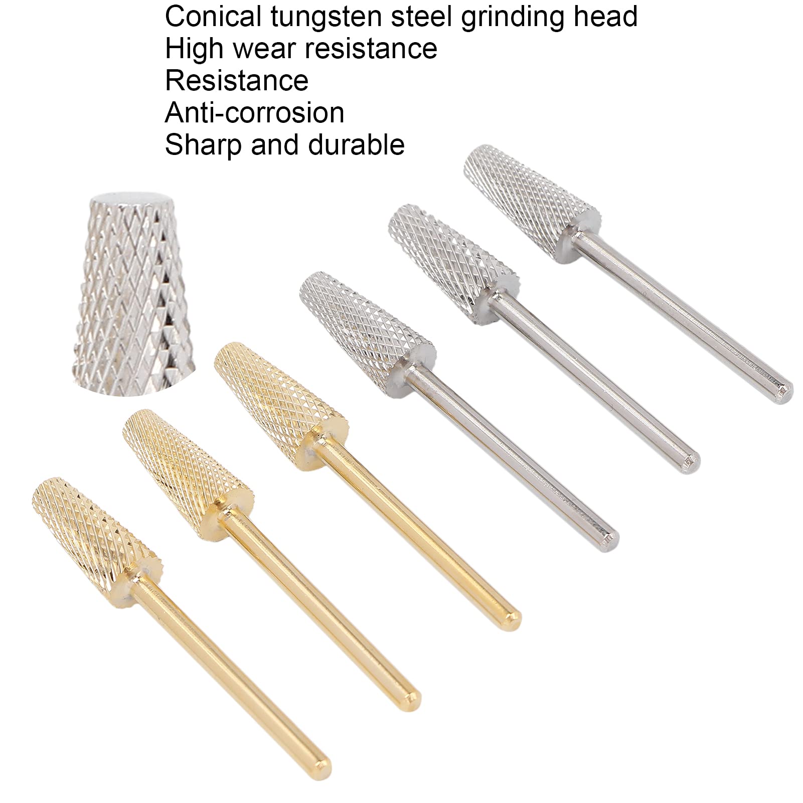 Professional Nail Drill Bit Set of 2 - Easy to Use Manicure Grinding Tools for Nail Removal, Polishing & Engraving | Perfect for Home & Salon Nail Care