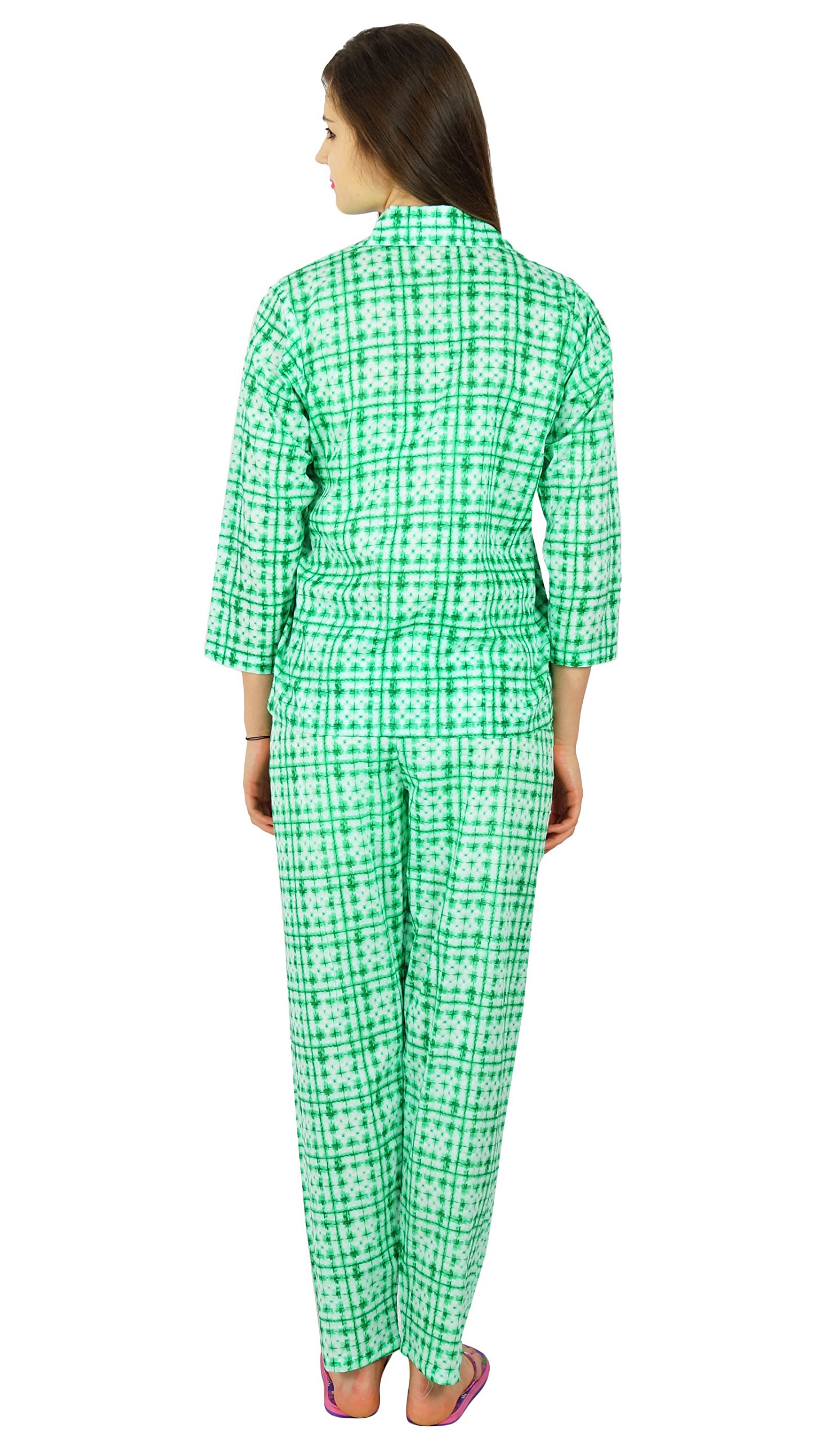 Bimba Women's Cotton Printed Nightshirt & Pajama Set - 2 Piece Sleepwear for Comfortable Nights | Perfect for Lounging, Sleeping & Relaxing at Home