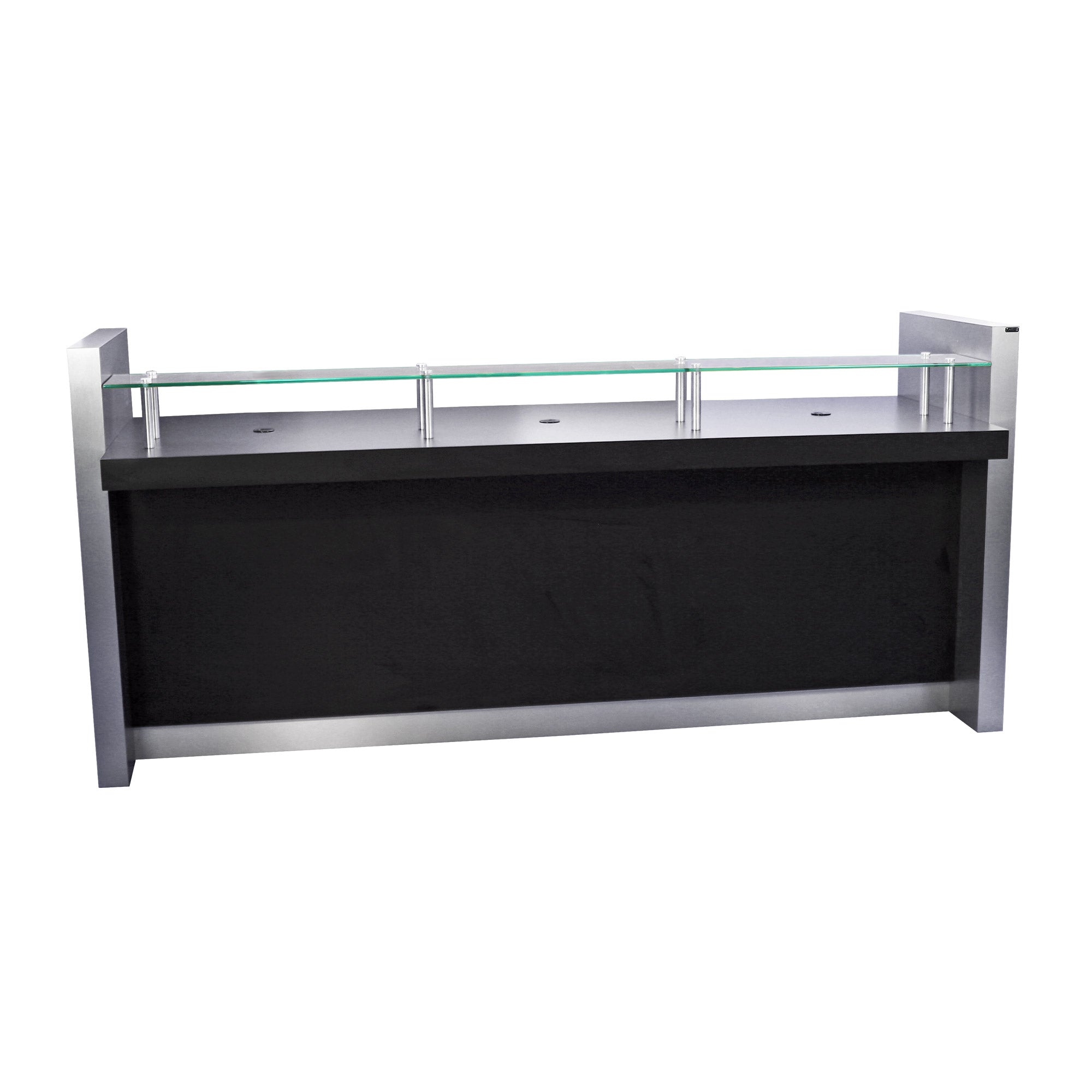 6 Feet Reception Desk for Office Lobby - Modern Front Desk with Storage & Sleek Design for Hotels, Clinics, and Corporate Spaces