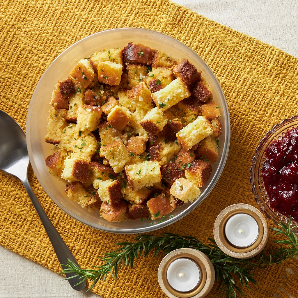 Delicious Cornbread Stuffing Mix - Homemade Southern Style Dressing for Thanksgiving & Holiday Meals - Perfect for Stuffing Turkey, Chicken, or as a Side Dish