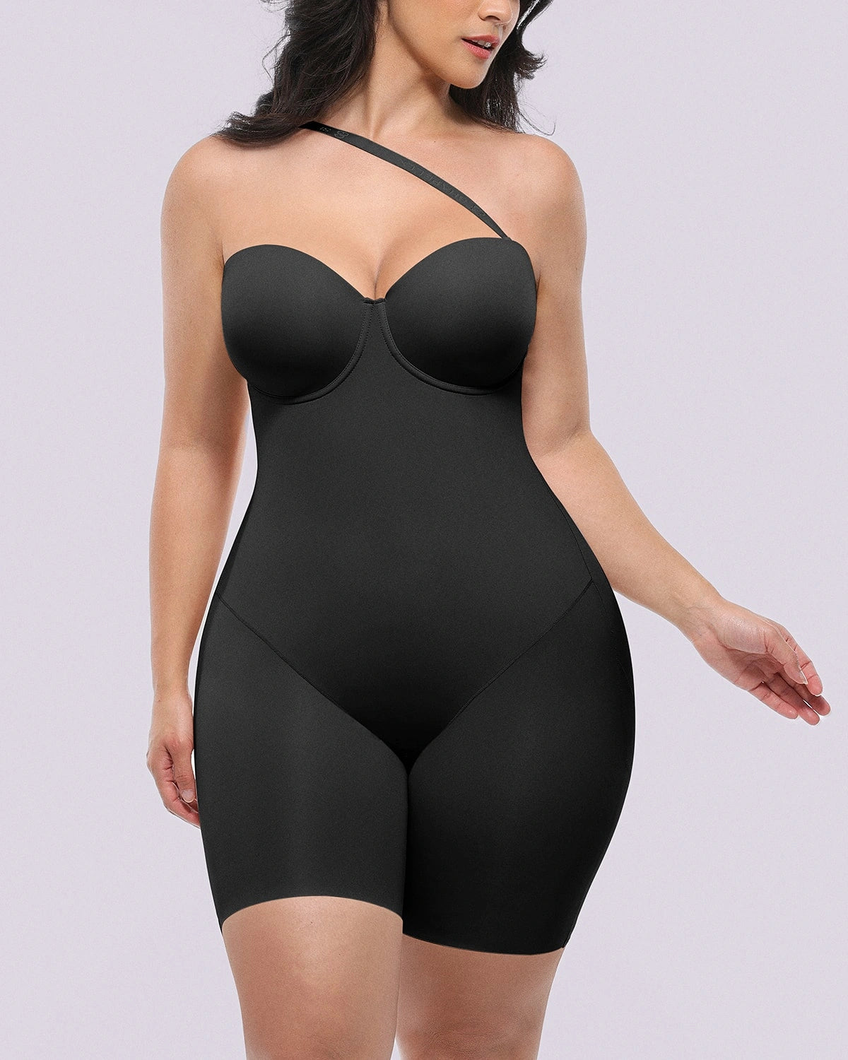 Bare Essentials™ AirSlim® Strapless Mid Thigh Bodysuit - Seamless Shapewear for Women - Perfect for Dresses, Weddings & Special Occasions
