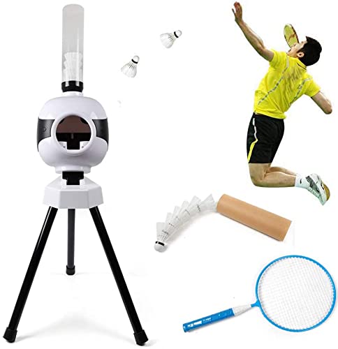 Automatic Badminton Pitching Machine - 110V Lightweight Badminton Serve & Training Machine for Beginners | Perfect for Home Practice, Backyard Drills & Professional Coaching Sessions