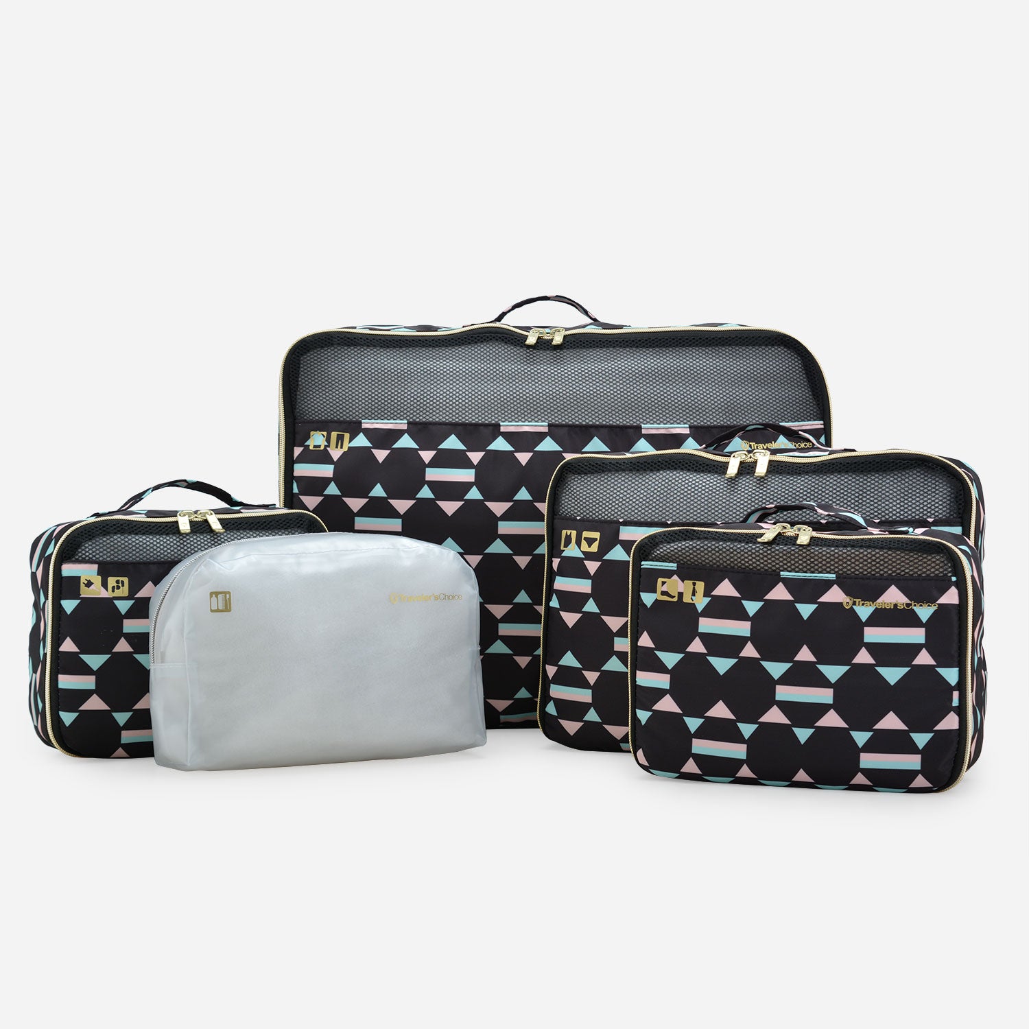 Cloverland 5-Piece Packing Cubes Set - Lightweight Travel Organizers for Suitcases, Backpacks & Carry-On Luggage - Perfect for Business Trips, Vacations & Weekend Getaways