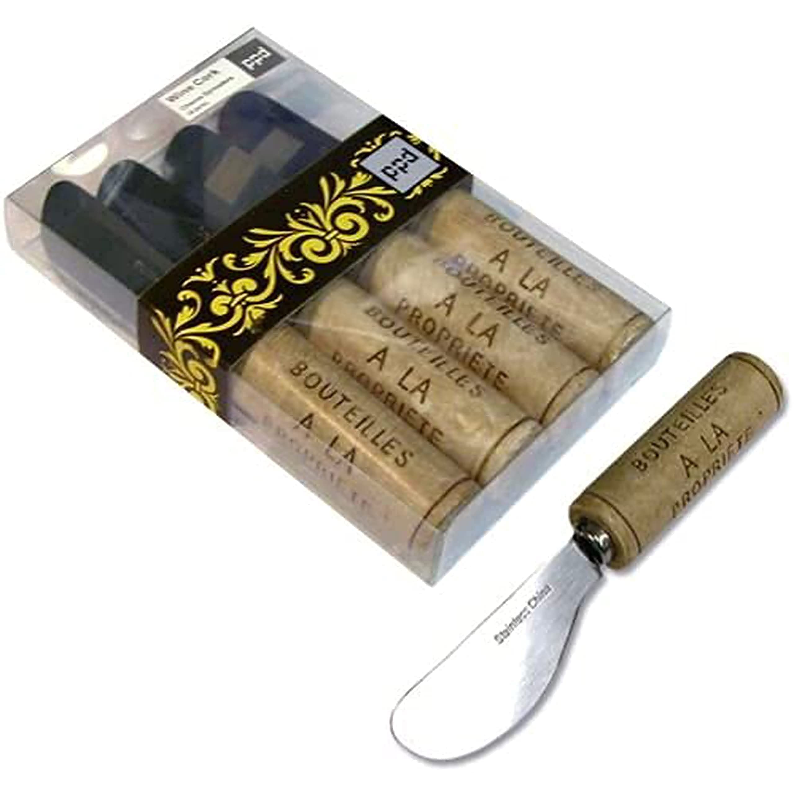 Premium Resin Handle Cheese Knives Set of 4 - Elegant Wine-Themed Cheese Spreaders for Charcuterie Boards - Perfect for Entertaining, Dinner Parties, Holiday Gatherings & Wine Tastings - Ideal Gift for Cheese Lovers & Hosts