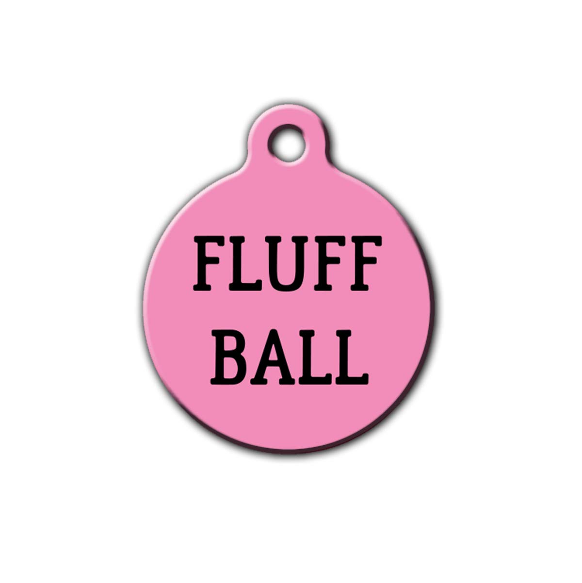 Funny Personalized Round Aluminum Pet ID Tag for Dogs & Cats
