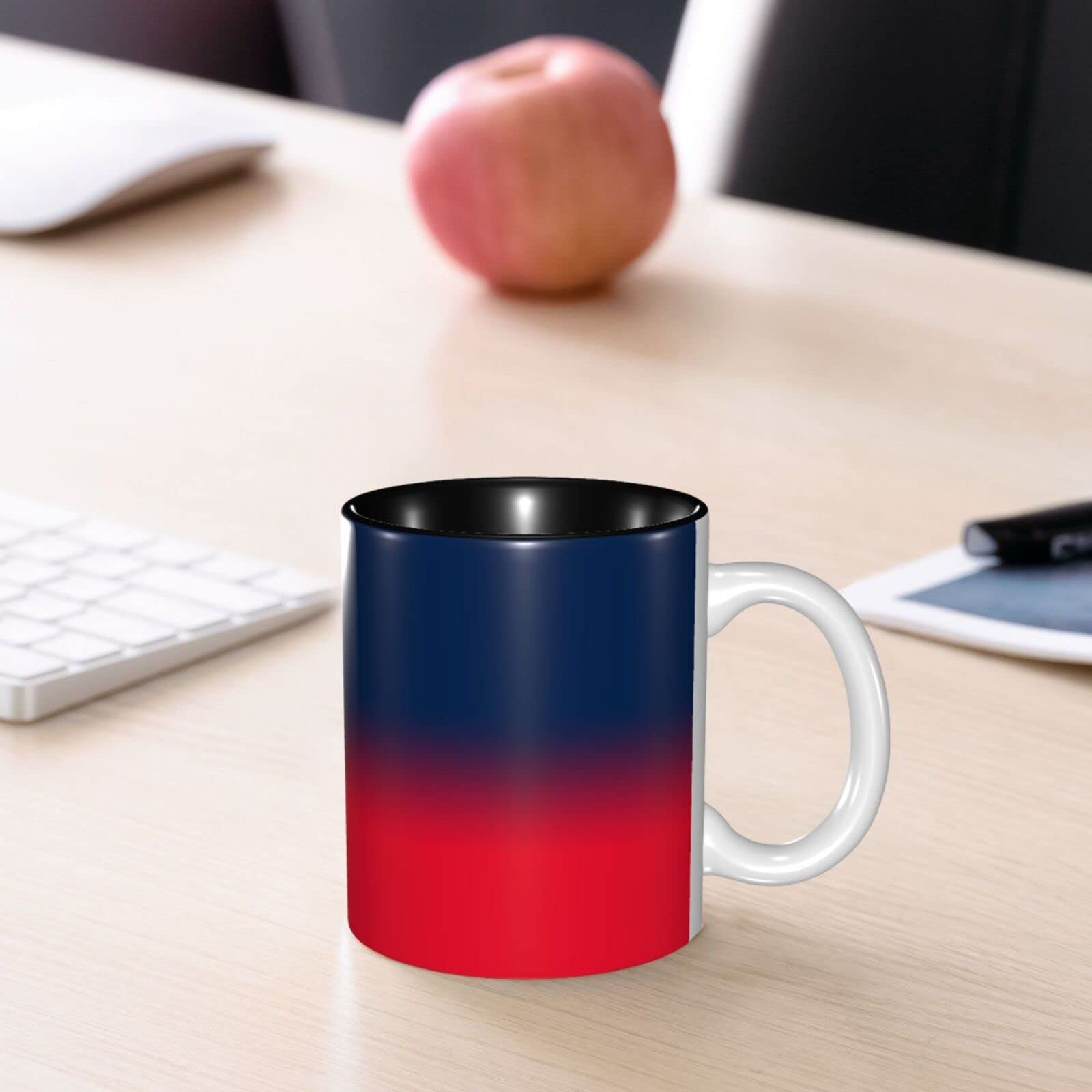 Personalized Baseball Coffee Mug - Custom Ceramic Cup with Handle, Add Name & Number, Team Colors - Great Gift for Baseball Fans, Men & Women - Perfect for Home, Office, or Game Day Use