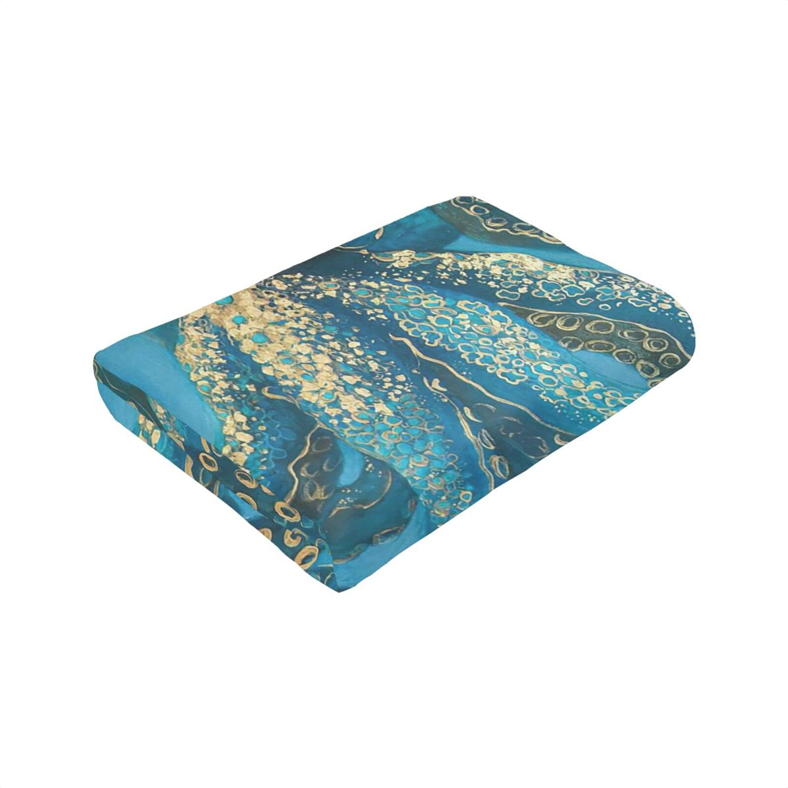 Super Soft Octopus Throw Blanket - 50x40 Inch Flannel Air Conditioner Blanket for All Seasons | Warm Cozy Blanket for Bed, Couch & Living Room | Perfect for Movie Nights, Camping & Home Decor