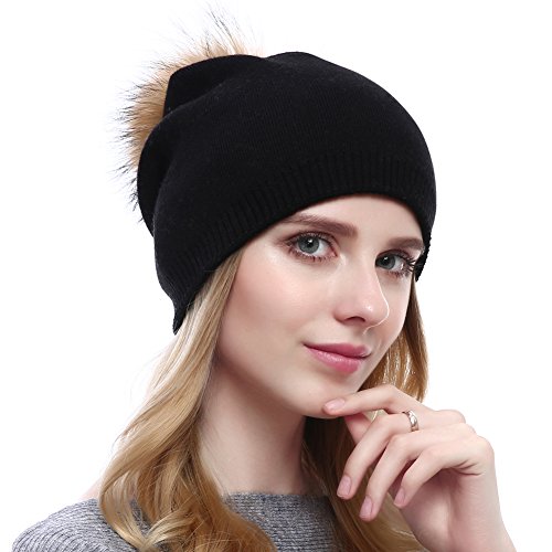Luxury Cashmere Knit Wool Beanie for Men & Women - Soft Winter Warm Hat for Cold Weather - Perfect for Skiing, Hiking, and Outdoor Activities
