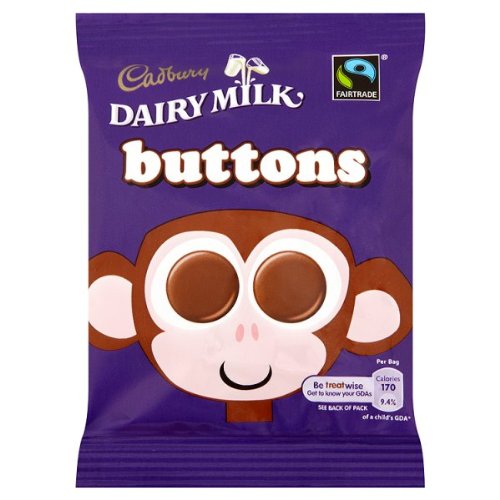 Cadbury Fairtrade Dairy Milk Buttons - 48 Pack of Premium Chocolate Buttons for Baking, Snacking & Gifting | Delicious Milk Chocolate Treats for Parties, Desserts & Everyday Indulgence