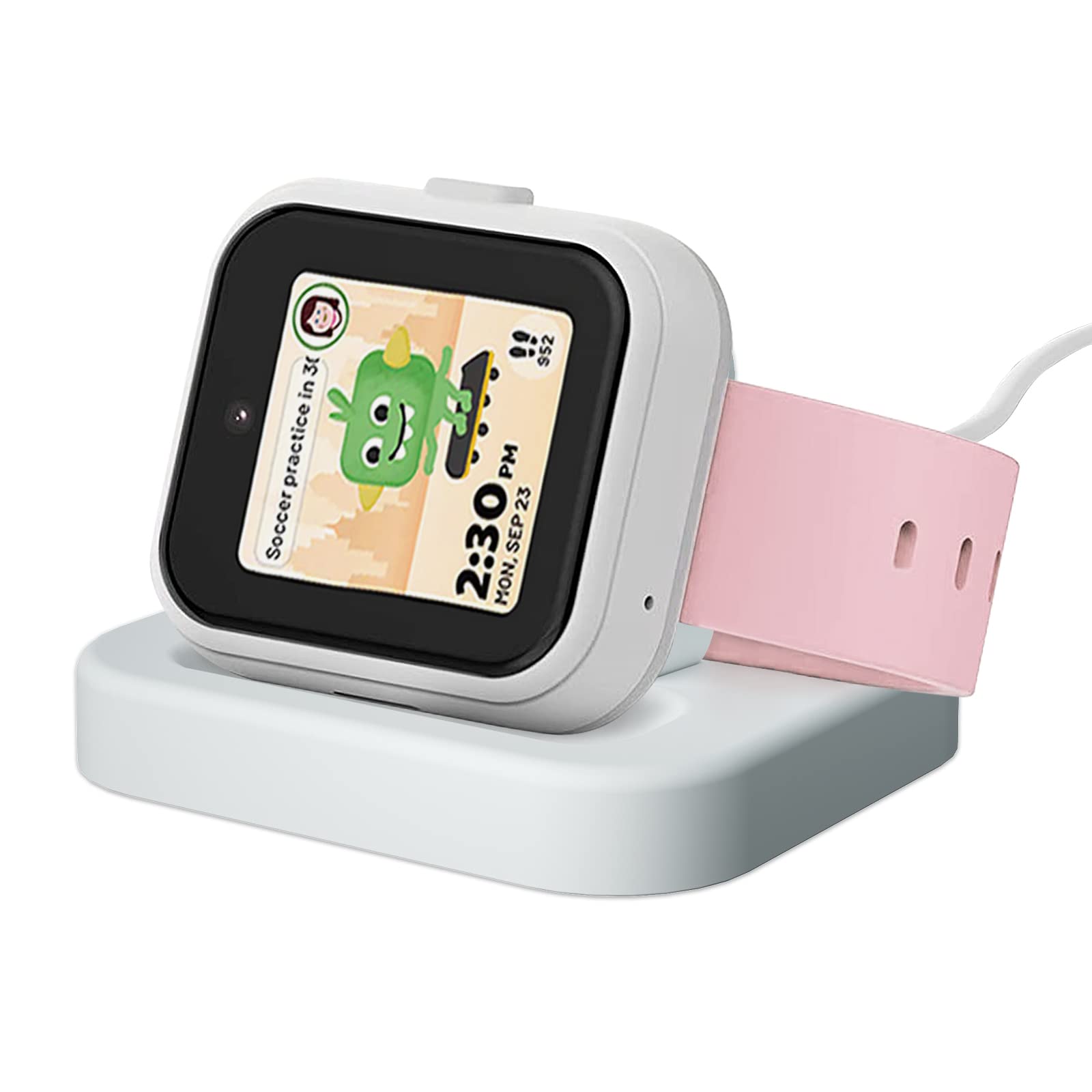 T-Mobile SyncUP Kids Watch Charger Stand Dock with 3.3ft Cable - White | Compatible Charging Station for Kids Smartwatch | Perfect for Home, School & Travel Use