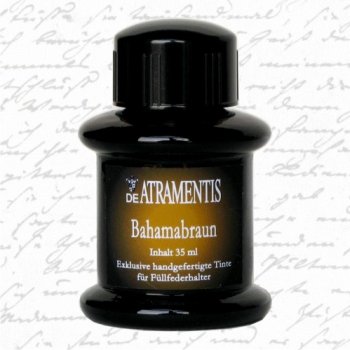 Premium Bahama Brown Fountain Pen Ink - Smooth Writing, Long-Lasting Bottled Ink for Calligraphy, Journaling & Professional Use