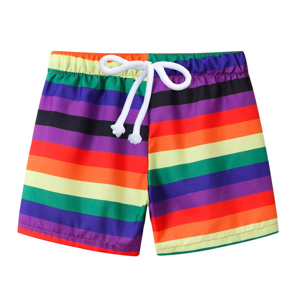 **Boys' Toddler Swim Trunks - Quick Dry Beach Shorts with Fun Prints for Summer Swimming, Pool & Outdoor Play**