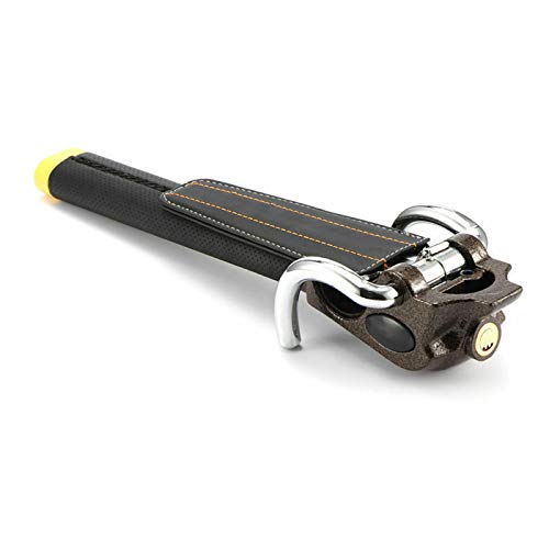 Foldable Car Steering Wheel Lock - Anti-Theft Security Device with Keys for Vehicle Protection | Perfect for Parking, Travel & Nighttime Safety