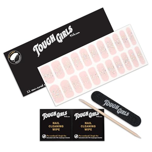 Soft Pink & Sparkle Tips
