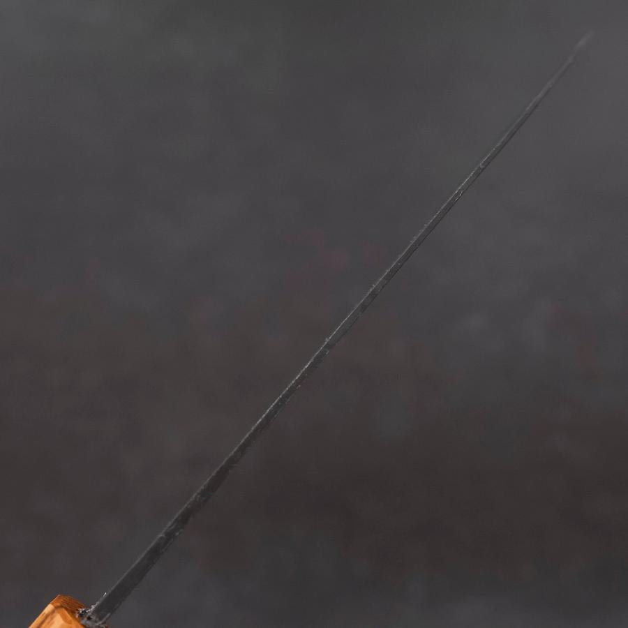 Premium Santoku Knife 165mm - Japanese White Steel #2 with Kurouchi Finish & Oak Handle - Perfect for Slicing, Dicing, and Chopping Vegetables, Meat, and Fish