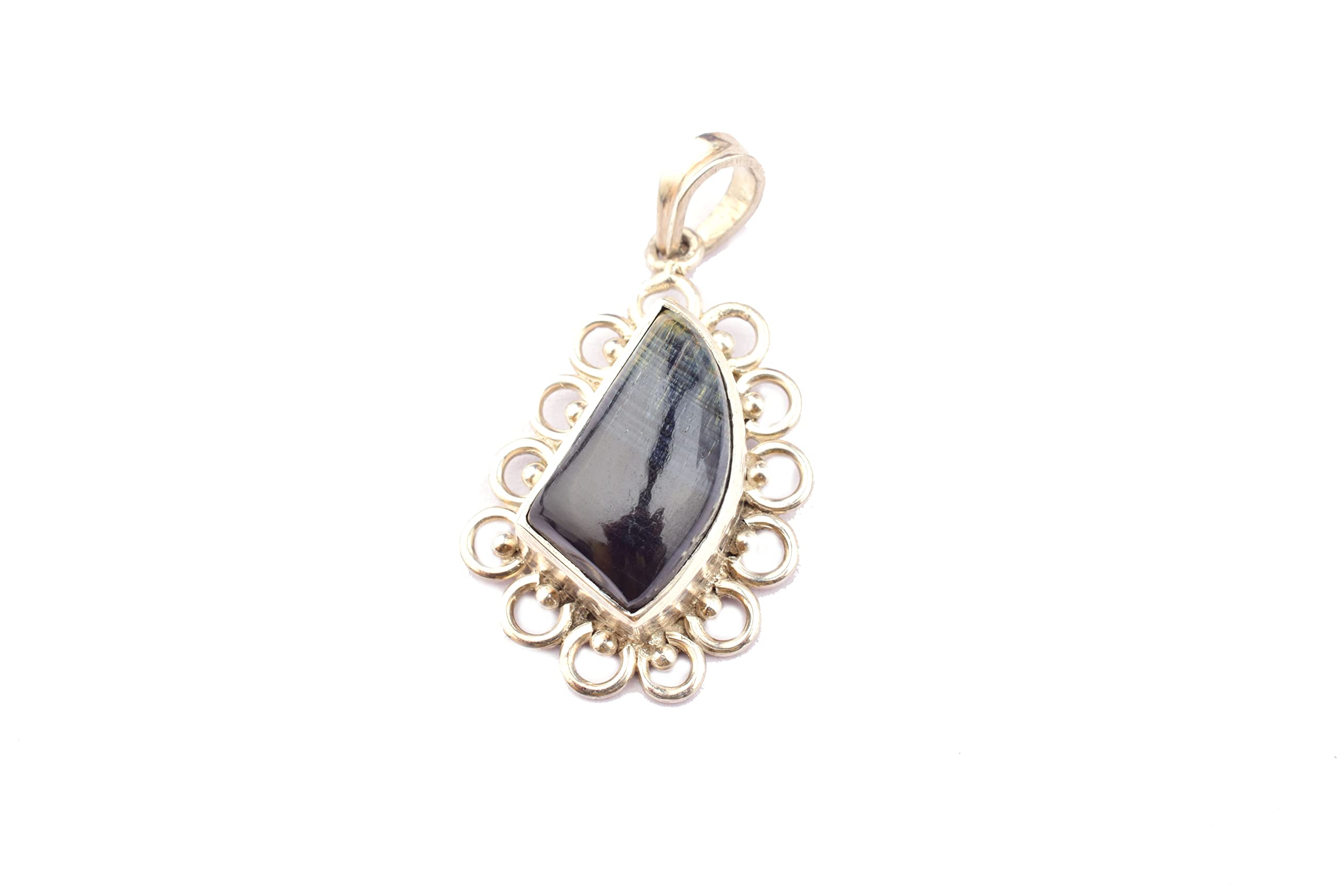 Natural Pietersite Fancy Shape Pendant Necklace - 925 Sterling Silver Statement Jewelry for Women | Handmade Unique Gift for Mother, Birthday, Anniversary | Perfect for Casual Wear, Office & Special Occasions
