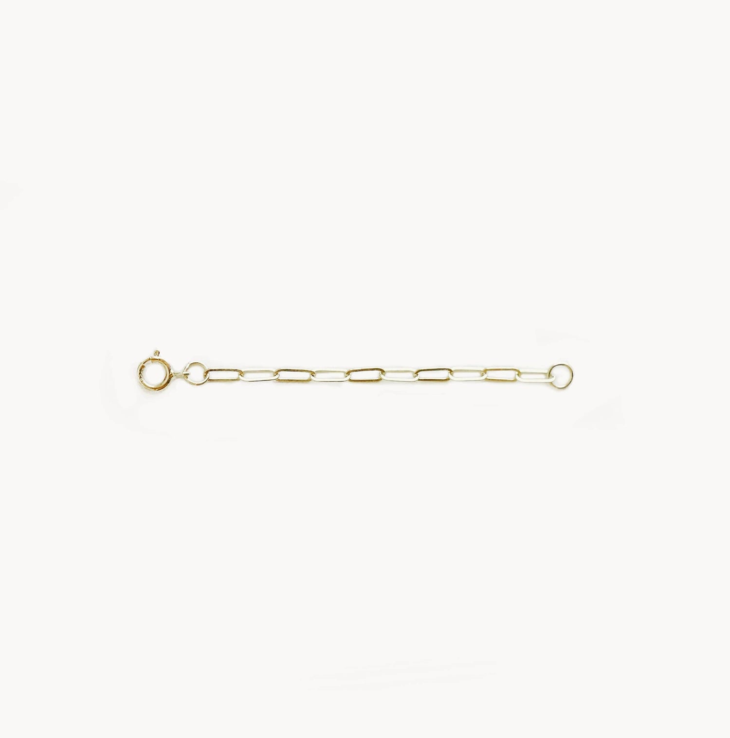 2-Piece Infinite Inseparable Chain Extender 14K Yellow Gold for Necklace & Bracelet - Perfect for Layering and Custom Jewelry Designs