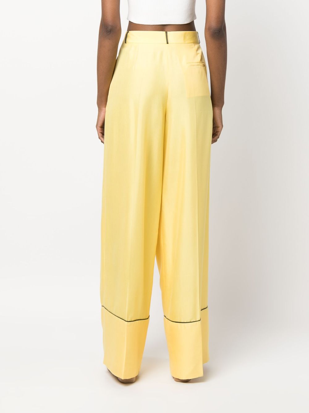Bally Men's Casual Yellow Trousers - Comfortable Slim Fit Pants for Office, Travel & Everyday Wear