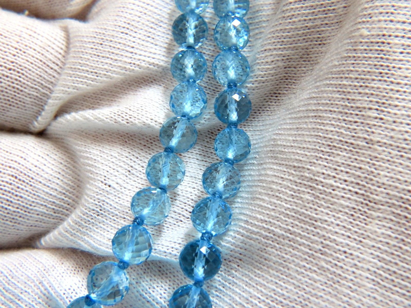 14K Gold Natural Blue Topaz & Sapphire Diamond Necklace (260CT) - Elegant Jewelry for Weddings, Anniversaries & Special Occasions