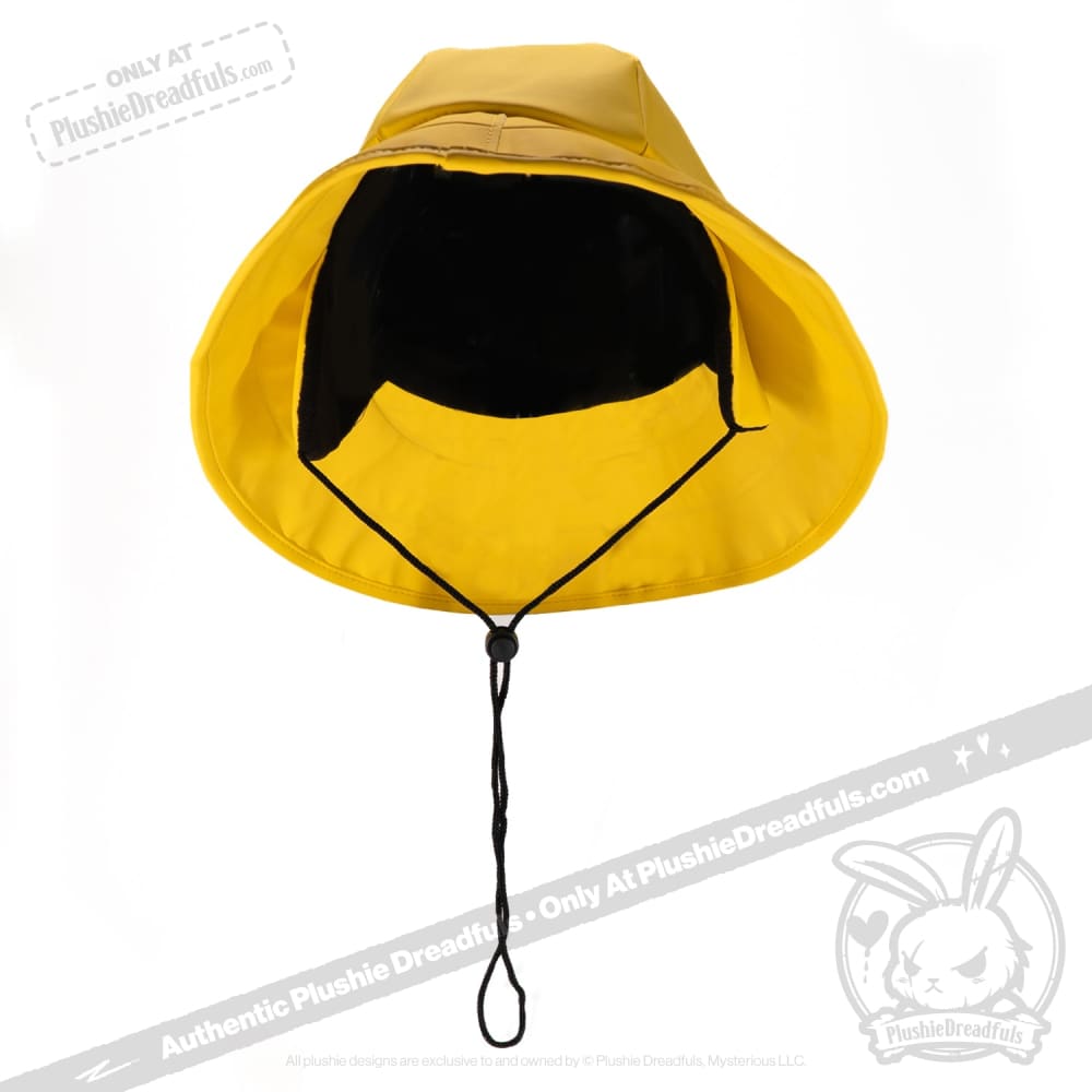 Plushie Dreadfuls Emotional Downpour Yellow Rain Hat - Soft Comfort Toy for Anxiety Relief & Emotional Support | Perfect for Therapy, Gifts, and Cuddling
