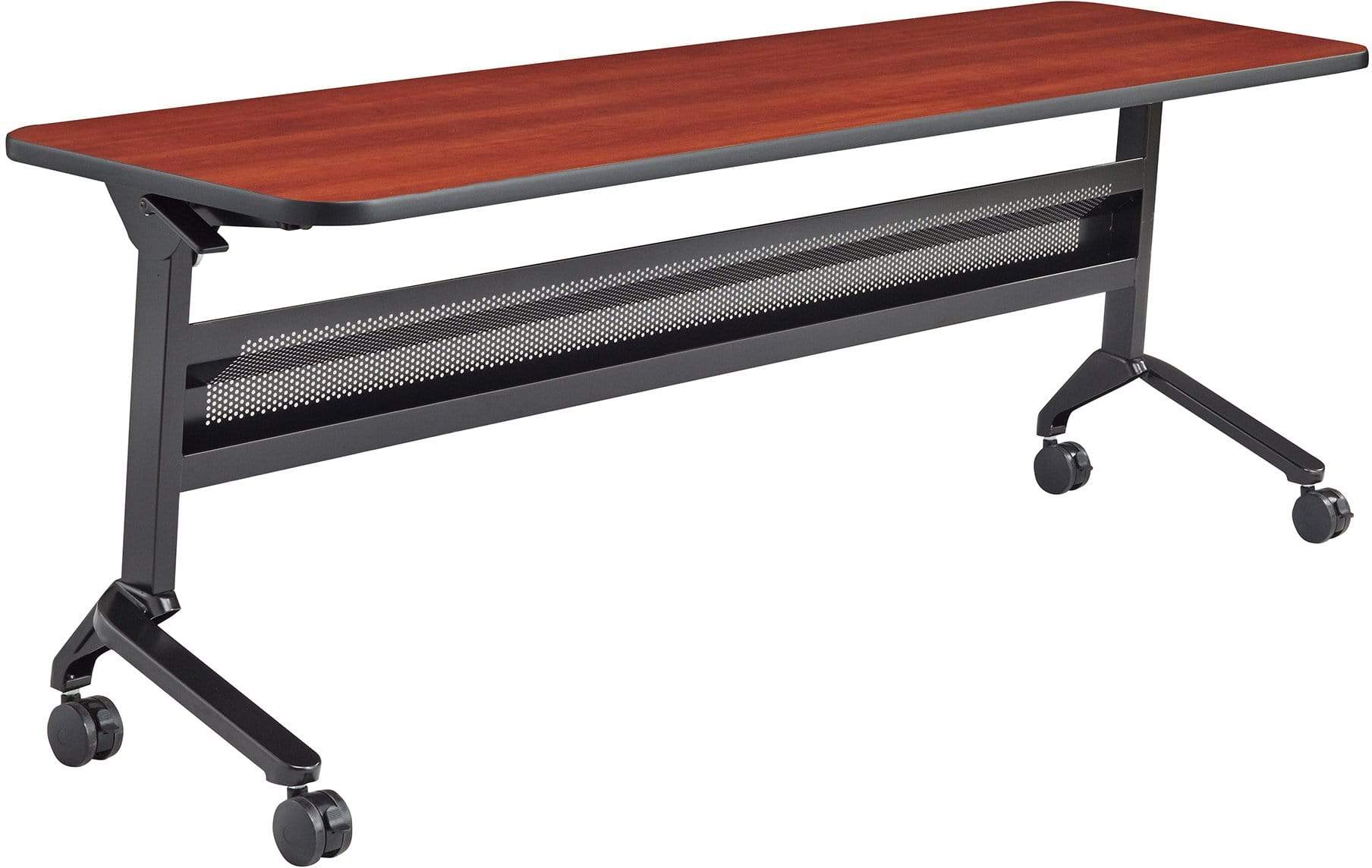 Safco Flip N Go 24 x 72 Inch Rectangular Training Table - Portable Folding Conference Table with Wheels (Model LF2472T) - Perfect for Classrooms, Meetings & Office Training Sessions