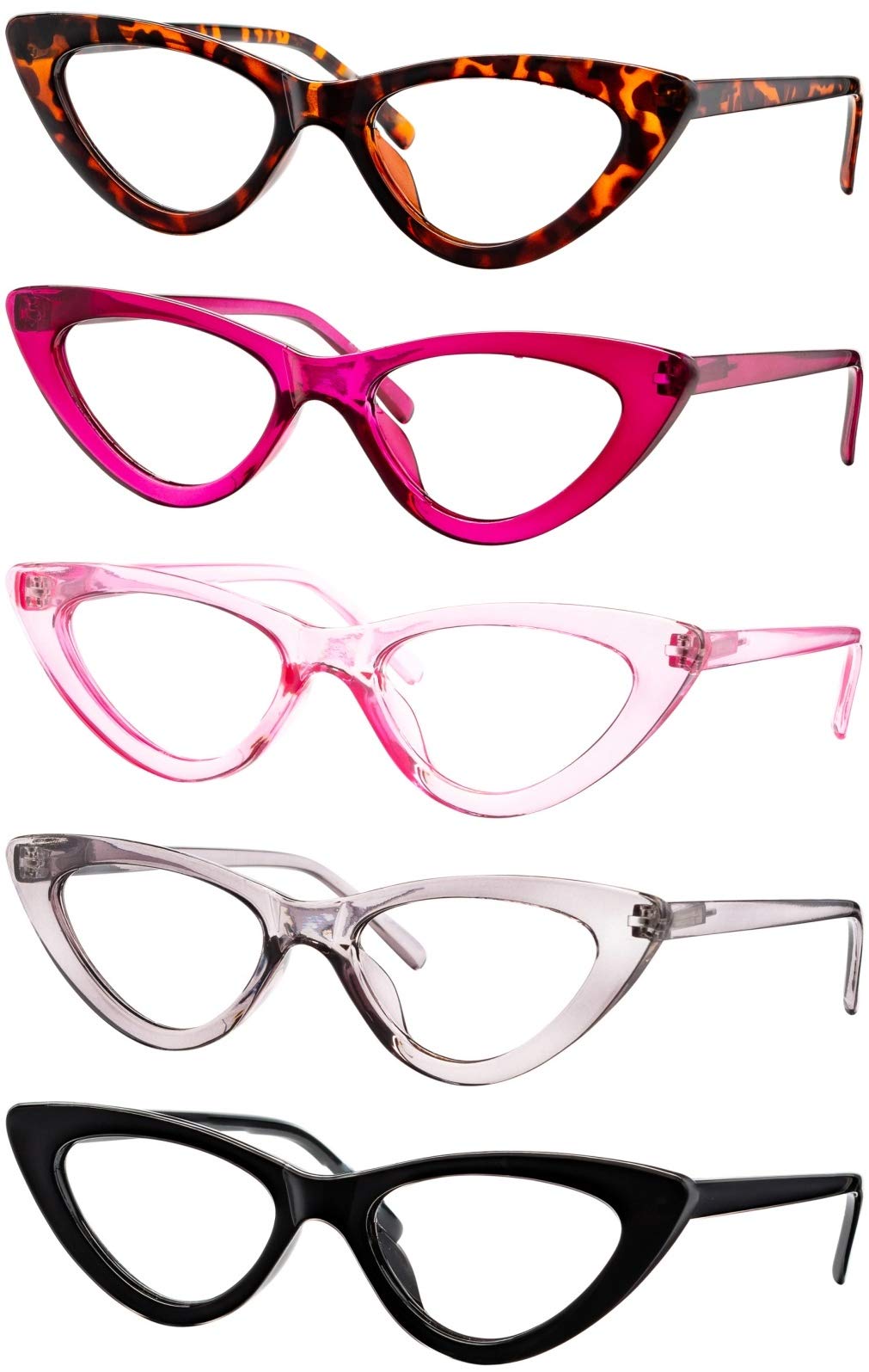 Yogo Vision Reading Glasses for Women - Stylish Cateye Eyewear with Lightweight Spring Hinge Frame | Perfect for Reading, Working & Computer Use
