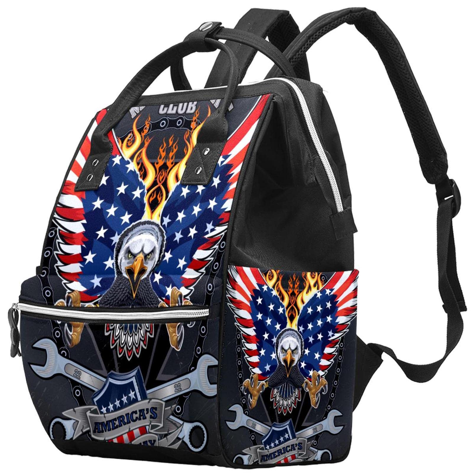 **Waterproof Motorcycle Diaper Backpack – Large Maternity Baby Changing Bag for Travel & Daily Use – Perfect for Parents on the Go**