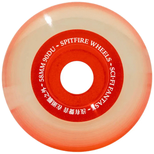 Spitfire 58mm Sapphire Orange Skateboard Wheels - High-Performance Wheels for Street Skating & Tricks | Perfect for Skaters & Longboarders