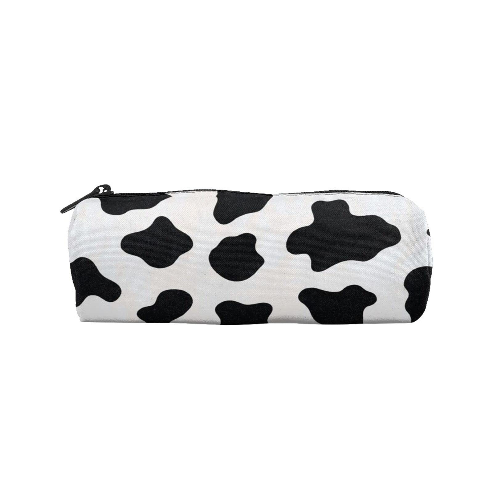 Cow Print Pencil Case - Cylinder Pencil Bag for School, Office & Travel - Portable Pencil Pouch for Boys, Girls & Adults (8