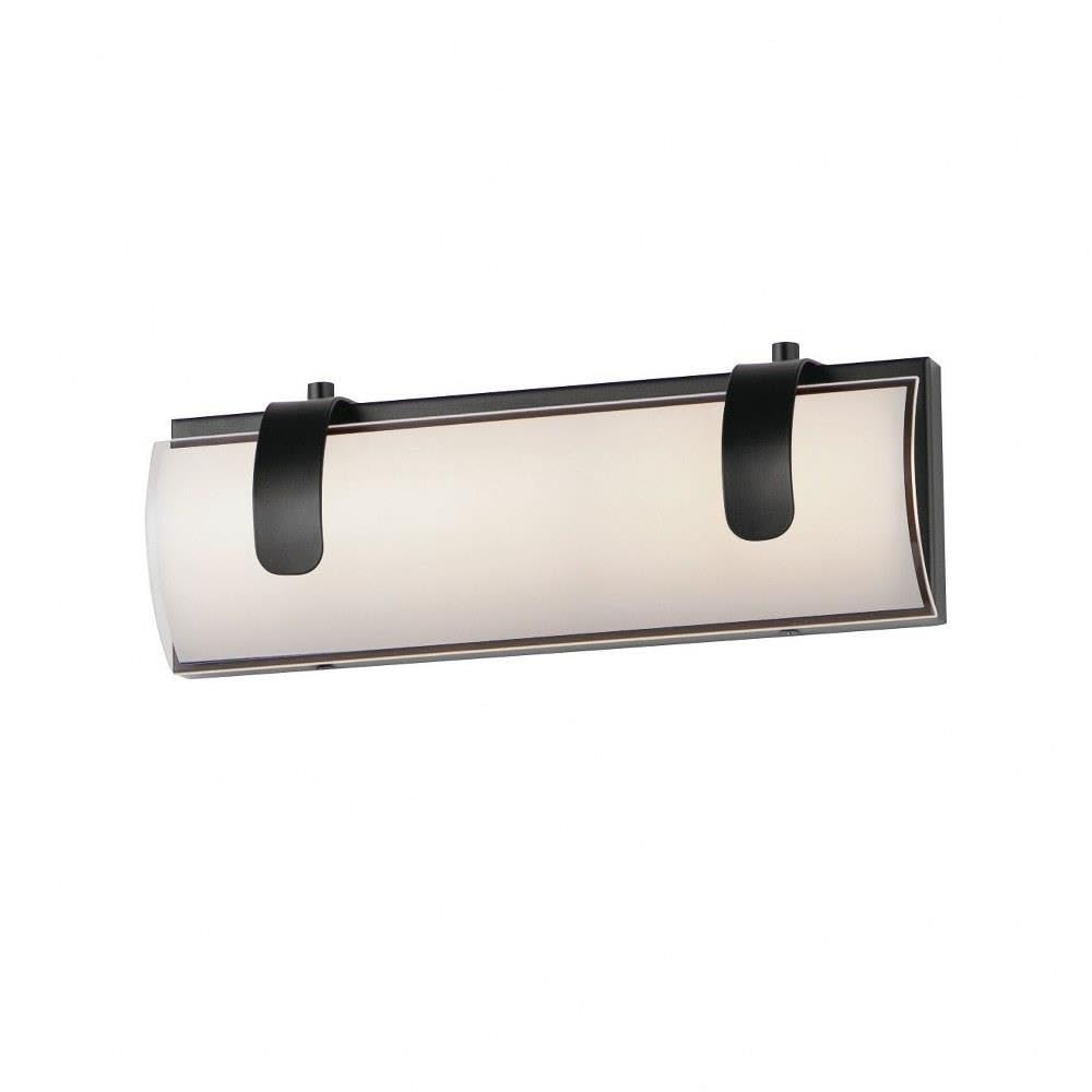 13 Inch 12W LED Bathroom Vanity Light Fixture - ET2 Clutch in Black Finish for Modern Home Decor & Bathroom Lighting Upgrade