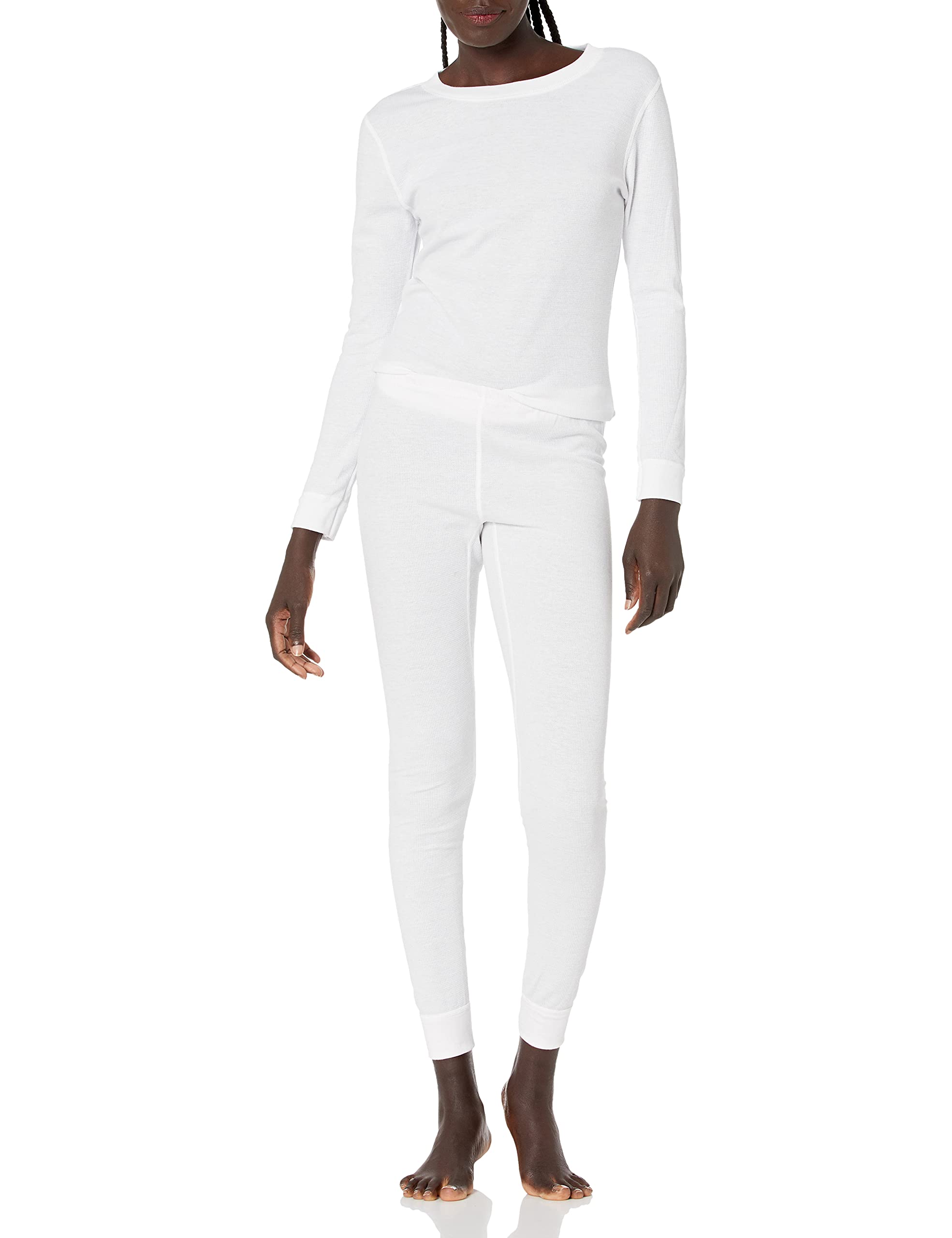 Fruit of the Loom Women's Micro Waffle Thermal Underwear Set - Soft & Warm Winter Base Layer for Cold Weather, Lounge & Sleepwear