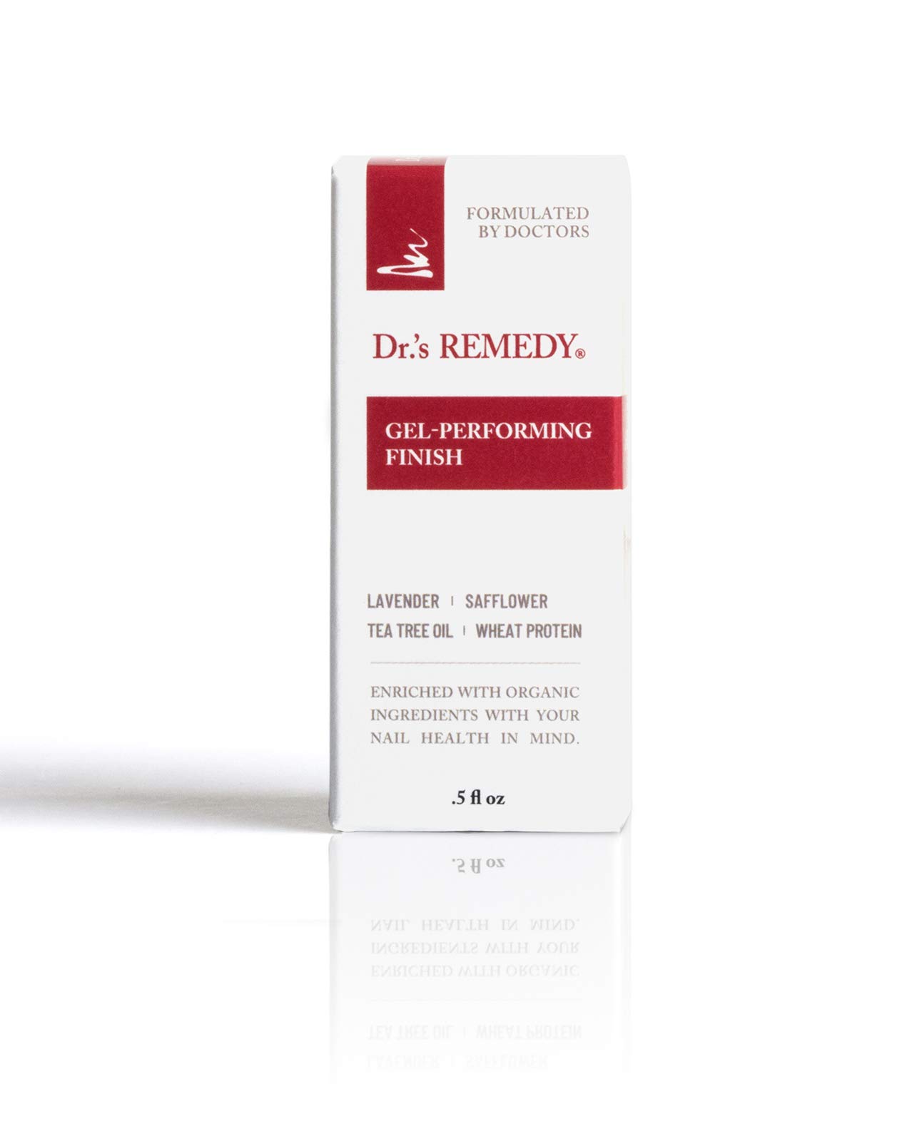 Dr.'s Remedy Organic Nail Polish Treatment - All Natural Non Toxic Nail Strengthener & Care, Calming Clear Formula | Perfect for Weak, Brittle Nails & Healthy Manicures at Home or Salon
