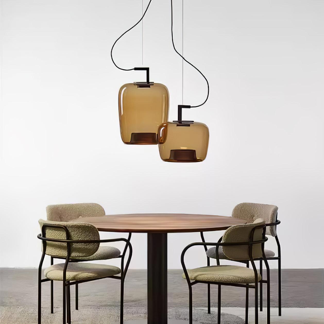 Modern Double Pendant Lamp - Adjustable Hanging Light Fixture for Kitchen Island, Dining Room, and Living Room Decor