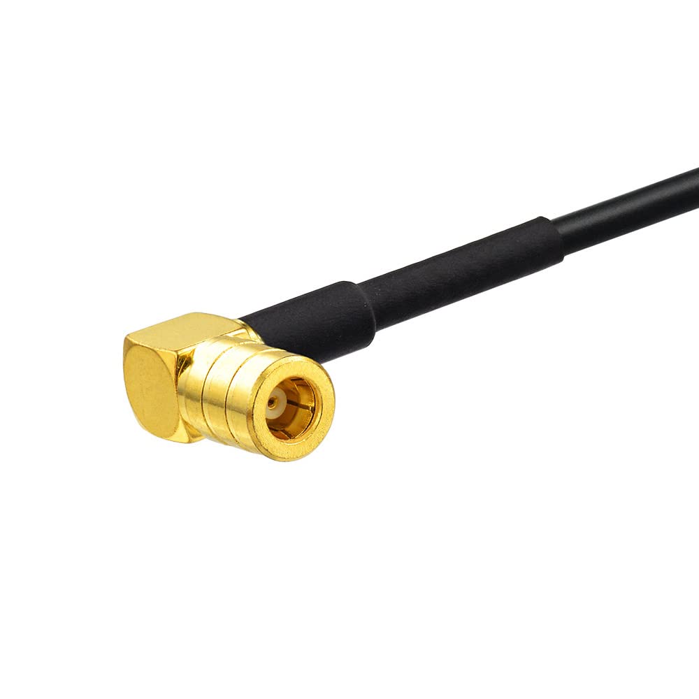 Eightwood 3ft Fakra Male to SMB Female Right Angle Satellite Radio Antenna Cable - Compatible with Sirius XM Car Stereo Receiver & Vehicle Tuner | Perfect for Car Audio Installation & Signal Boosting