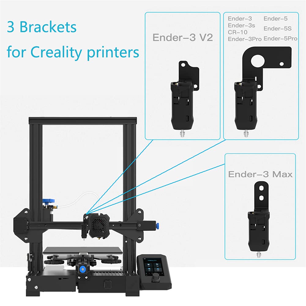 Creality Ender CR Touch Auto Bed Leveling Sensor Kit - Compatible with Ender 3 V2, Ender 3 Pro, Ender 3, Ender 3 Max, Ender 5, Ender 5 Pro (32 Bit V4.2.2/V4.2.7 Mainboard) - Perfect for 3D Printer Precision Leveling & Smooth Printing