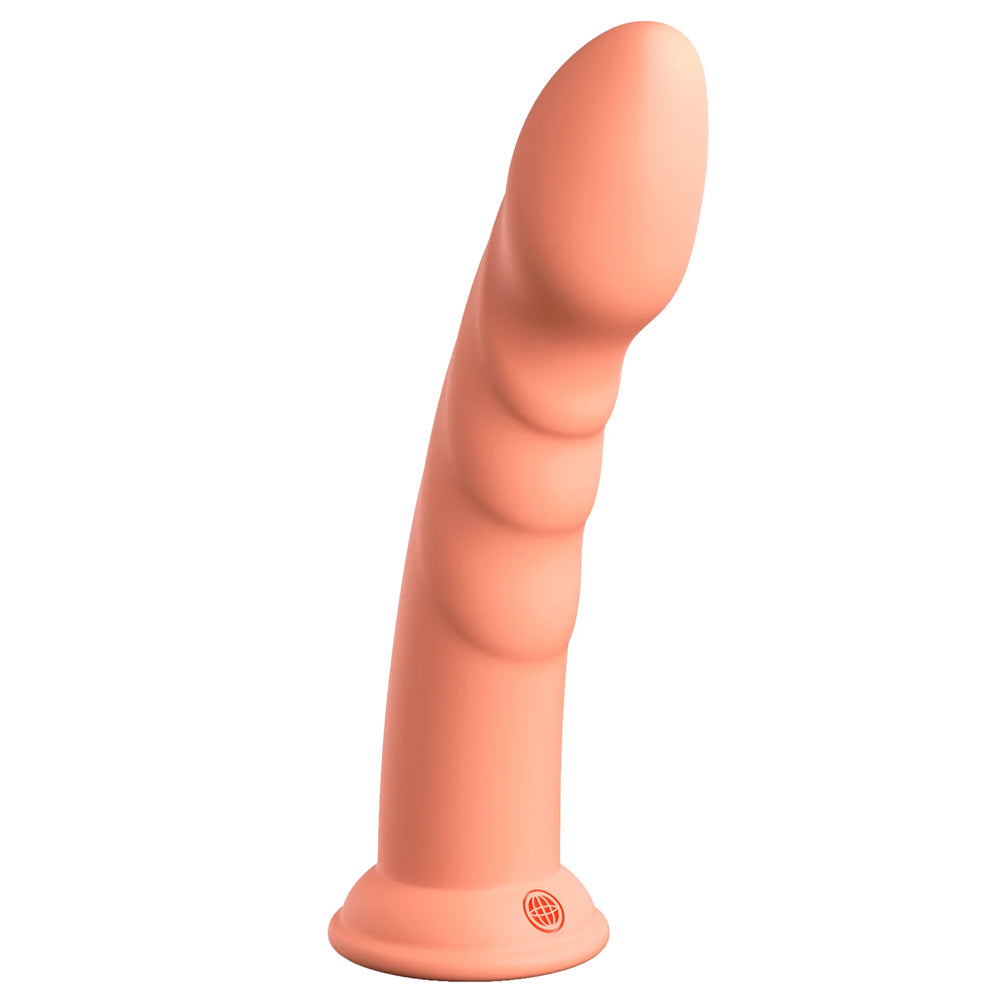 Dillio Super Eight 8 Ridged Platinum Cured Silicone Dildo - Premium Body-Safe Adult Toy for Couples & Solo Play - Perfect for Sensual Massage, Intimate Exploration & Pleasure Enhancement