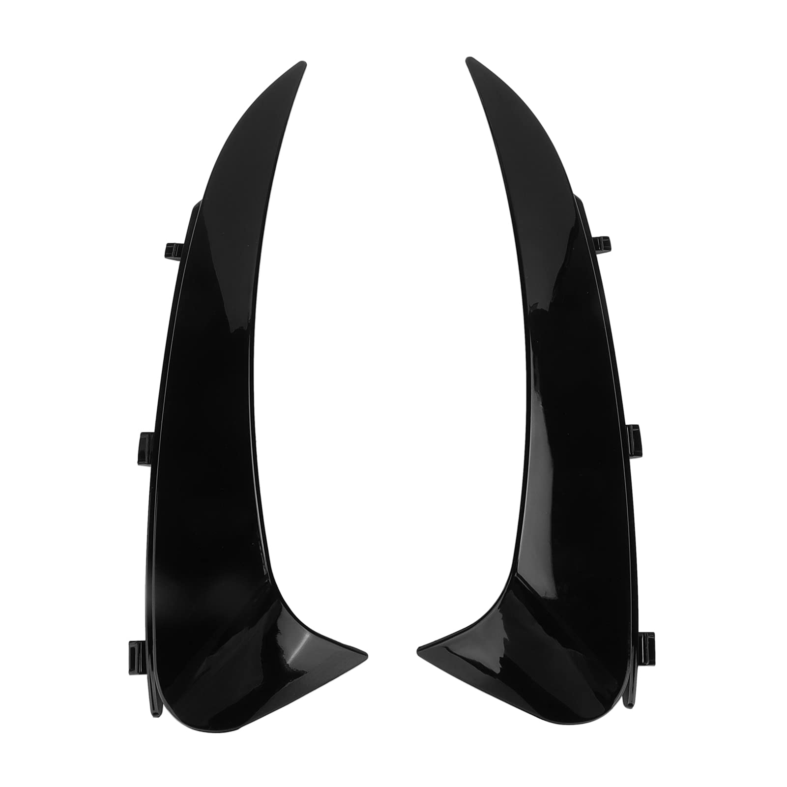 Glossy Black Rear Bumper Side Vent Canard Trim - Replacement Auto Parts for Enhanced Aerodynamics | Perfect for Car Upgrades & Performance Tuning