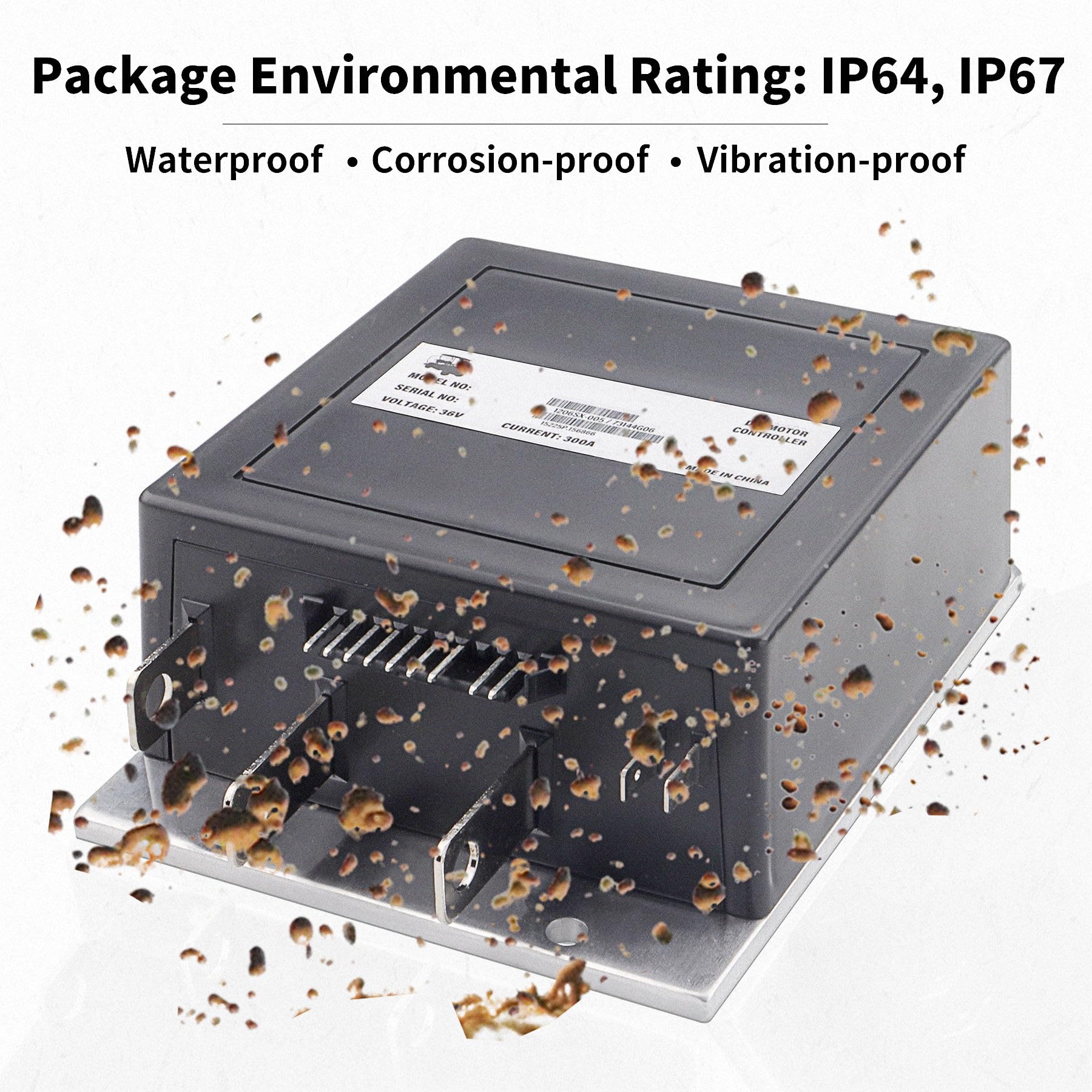 Curtis PMC 1206SX-005 DCS 9-Pin 36V 300A Golf Cart Controller - Compatible with EZGO TXT & Medalist SepEx Models | Perfect for Golf Cart Performance Upgrades and Maintenance