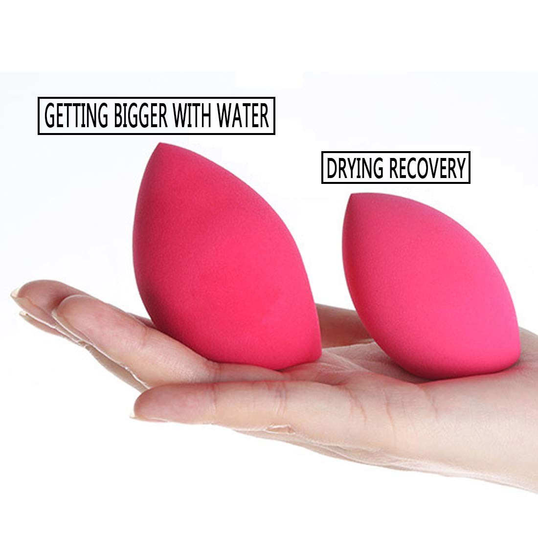 6-Pack Latex Makeup Sponge Blenders - Mini Beauty Sponges for Flawless Foundation & Concealer Application - Perfect for Travel, Professional Makeup & Everyday Use