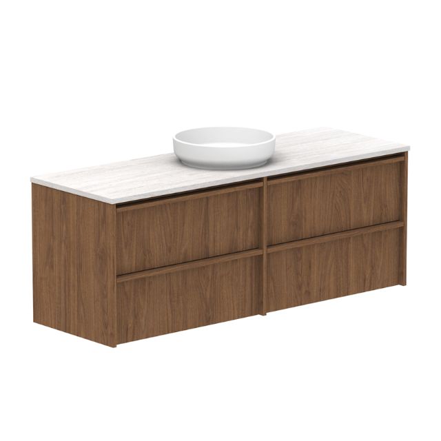 ADP Eli Wall Mounted Bathroom Vanity - Modern Floating Vanity with Sink for Small Space, Perfect for Apartments and Powder Rooms