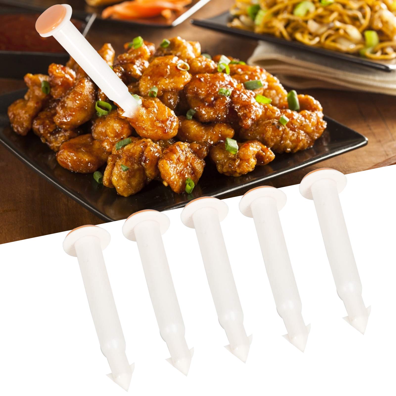 20Pcs Pop-Up Poultry Thermometer for Grilling, Roasting Chicken - Food Safe Cooking Timer with Temperature Indicator for BBQ, Oven, Smoker