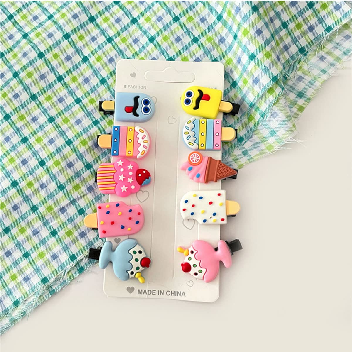 20pcs Cute Mini Hair Clips for Kids & Toddlers - Metal Ice Cream Barrettes Hair Accessories Set for Girls & Women | Perfect for Birthday Gifts, Christmas, Party, Graduation & Daily Hair Styling